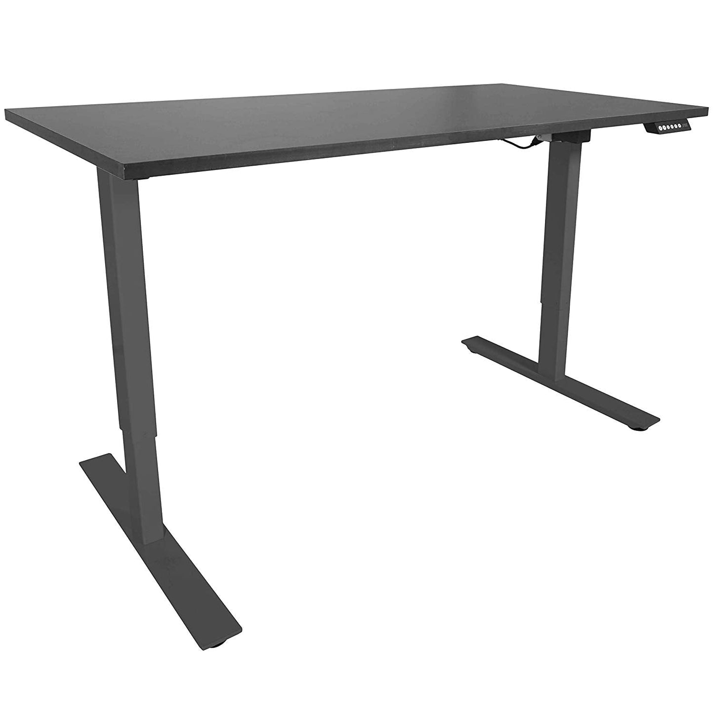 Titan fitness A2 Black Adjustable Sit To Stand Desk 27"- 46" W/ Black 60" X 30" Top - 403051