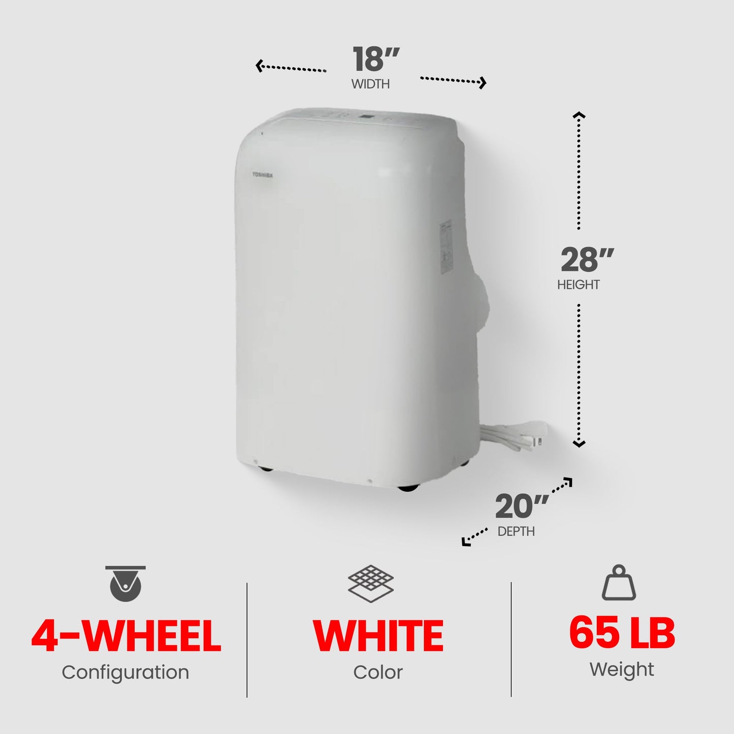 Toshiba Smart 3 in 1 Portable Electric Air Conditioner (Open Box)