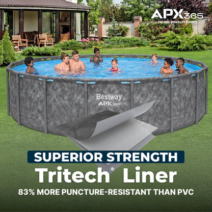 Summer Waves Bestway APX 365 18'x52" Round Above Ground Swimming Pool Set with Pump & Ladder - 404536