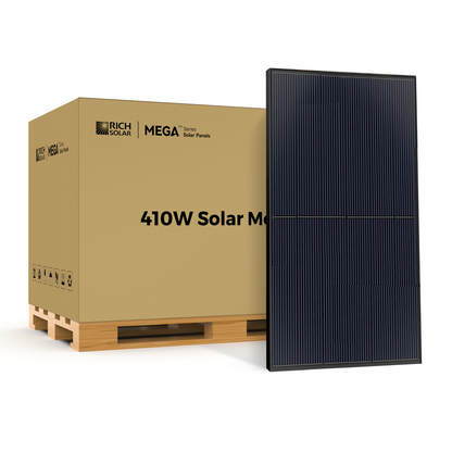 Rich Solar 410 | 410 Watt Solar Panel | Premium Grid-tie or Off-grid Solar Panel for Residential, Commercial, Agriculture  - RS-M410-8