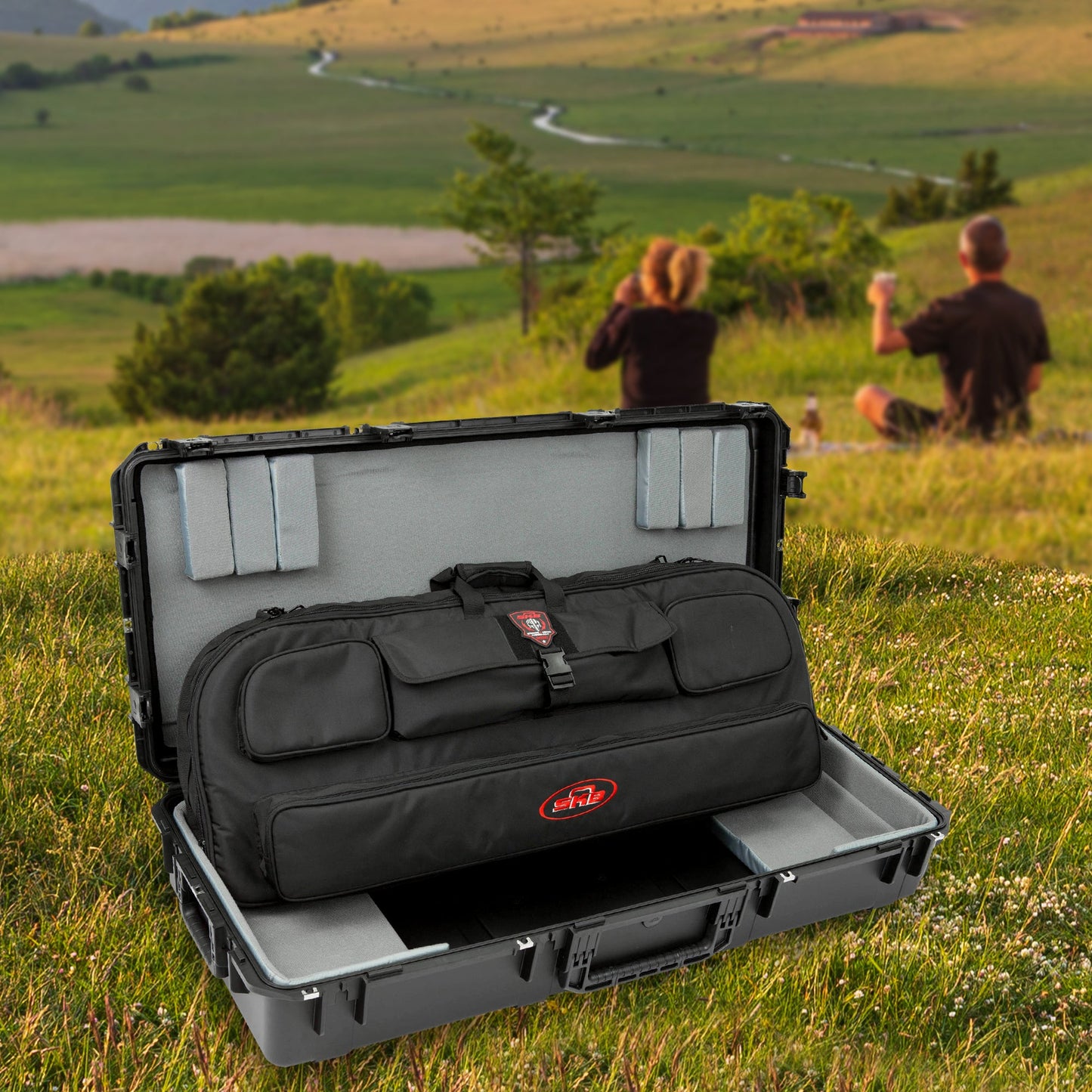 SKB Hard Protective Storage Case With Wheels for Equipment, iSeries, Dark Gray - 412821