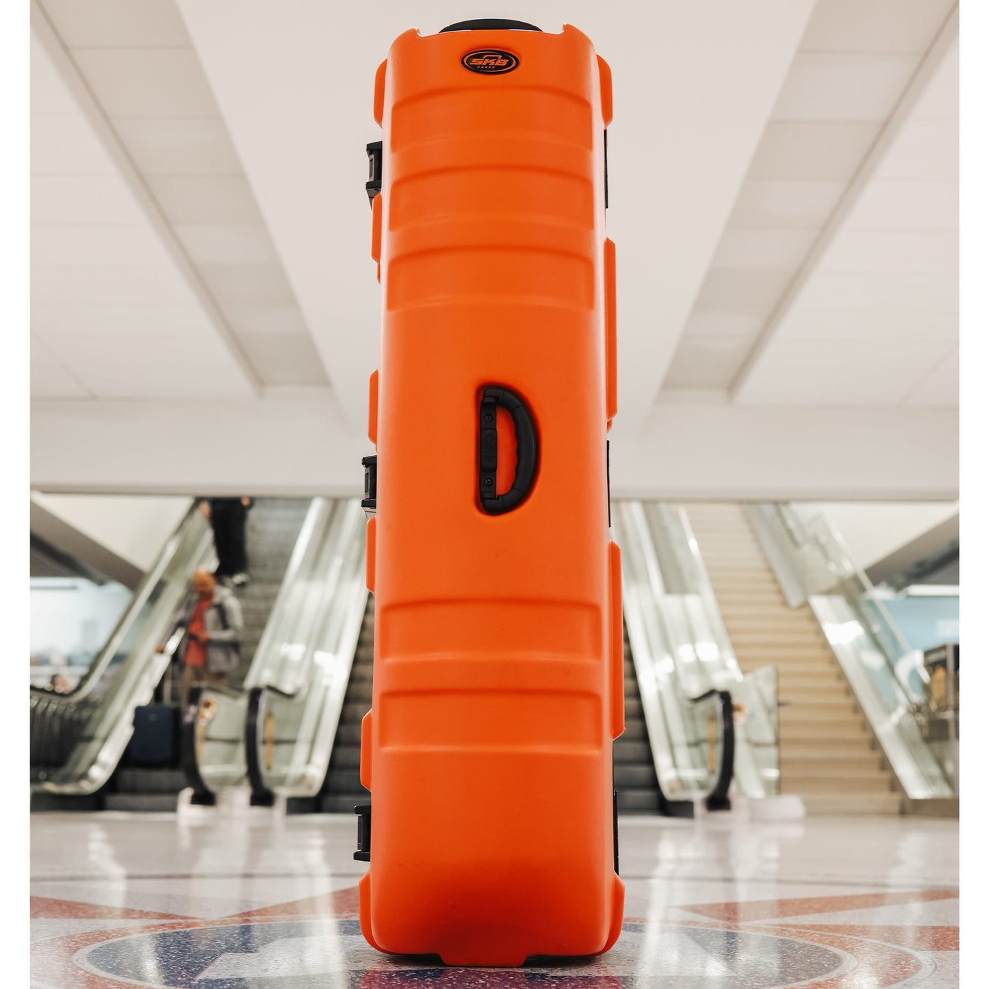 SKB Cases ATA Staff Pro XL Hard Plastic Storage Cart Golf Travel Case, Orange - 412823