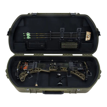 SKB Hard Protective Storage Case, Archery Bow & Arrow iSeries Shaped Case, Green - 412826