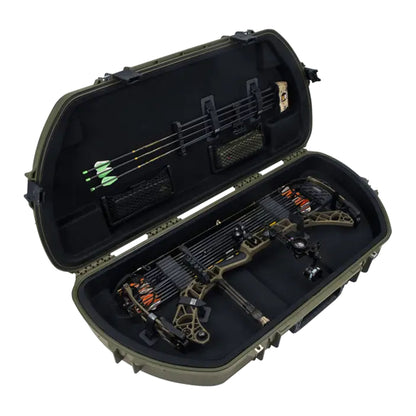 SKB Hard Protective Storage Case, Archery Bow & Arrow iSeries Shaped Case, Green - 412826