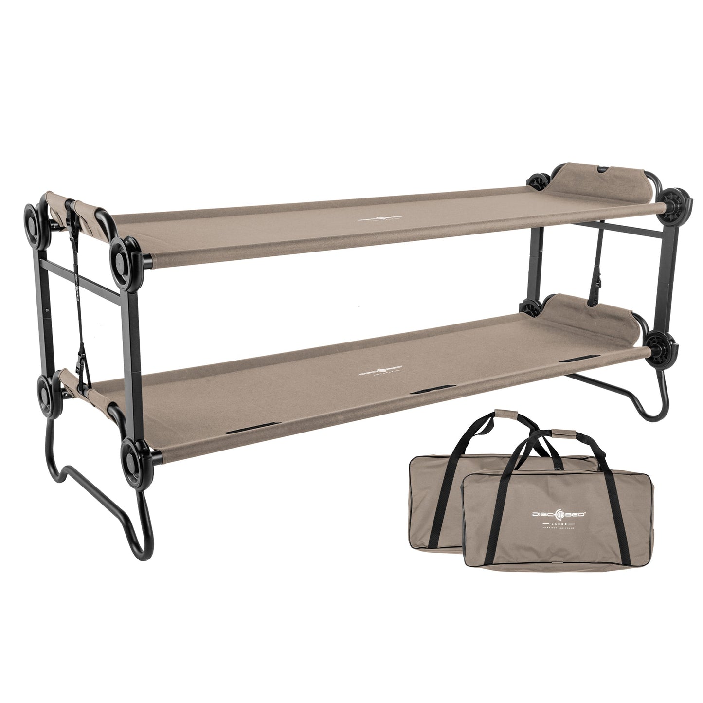 Disc-O-Bed Outdoor Convertible 2 Person Portable Camping Bunk Cots - 419678