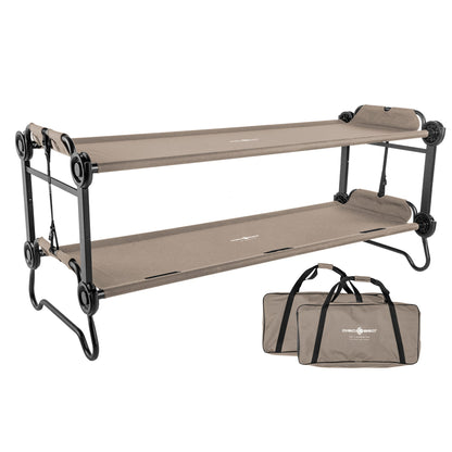 Disc-O-Bed Outdoor Convertible 2 Person Portable Camping Bunk Cots - 419678