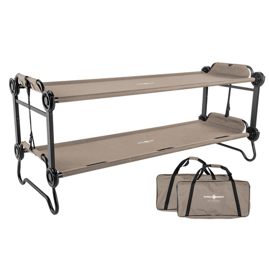 Disc-O-Bed Outdoor Convertible 2 Person Portable Camping Bunk Cots - 419678