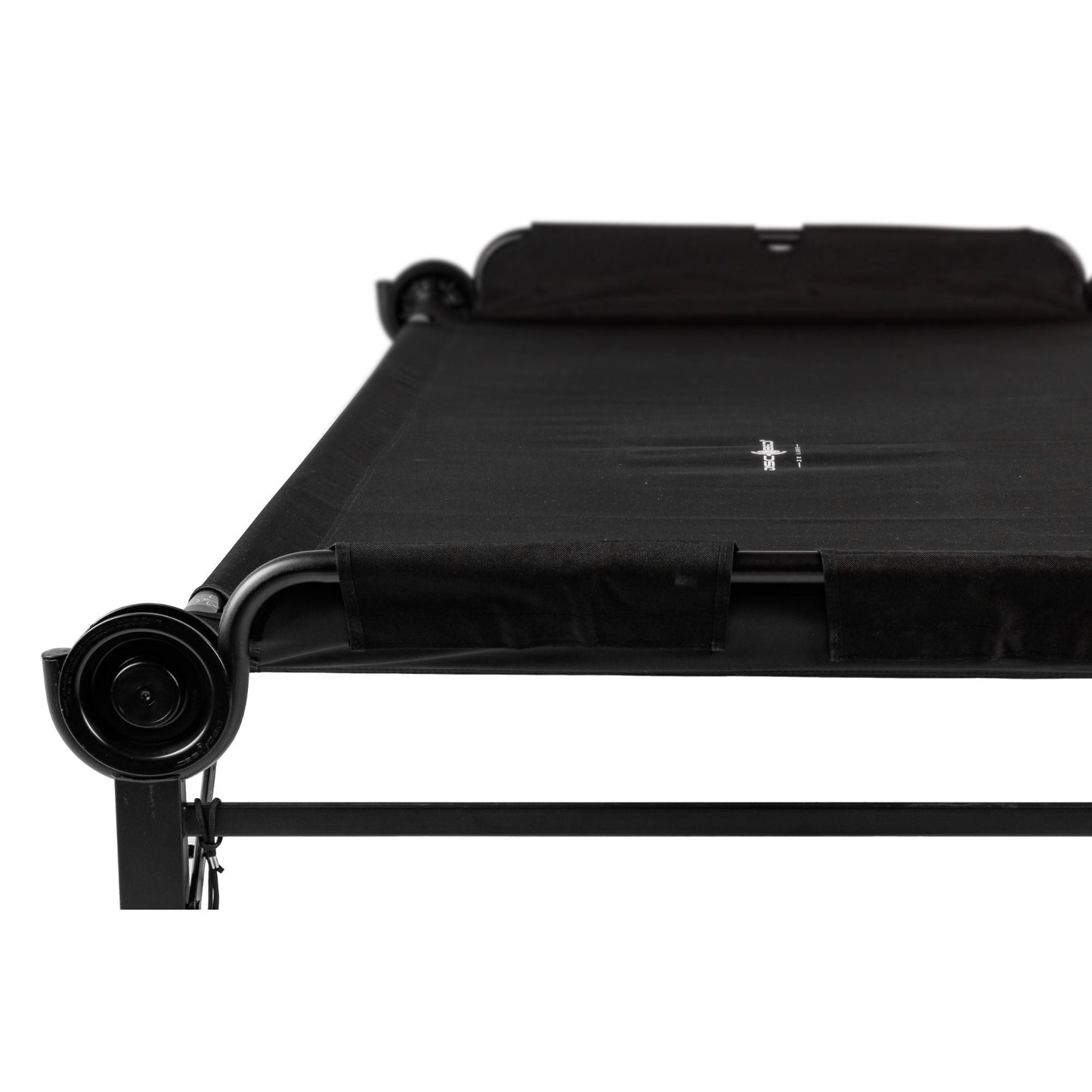 Disc-O-Bed Single Cot, Portable Sleep Solution for Tents, Cabins, Black, 2XL - 413491