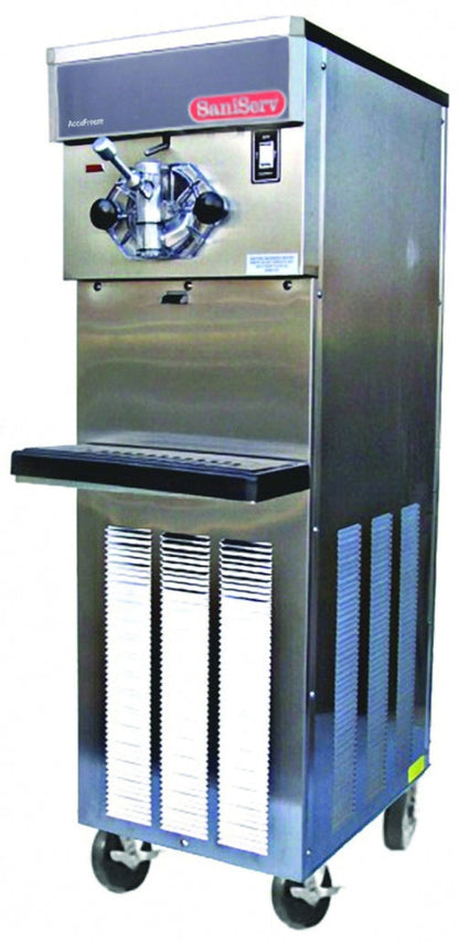 SaniServ 414 | 17" Wide 20 Qt. Single Hopper Floor Model Soft Serve Ice Cream Machine - SAN-414A