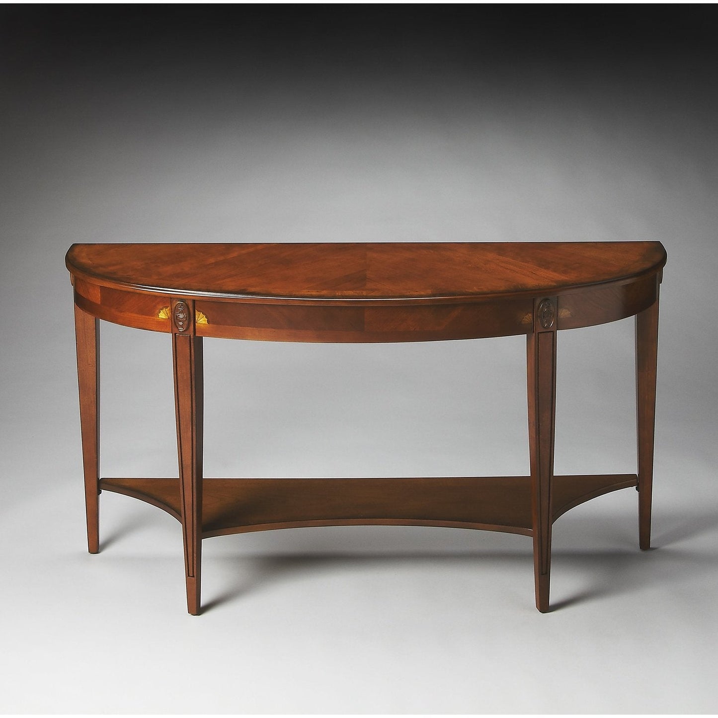 Butler Specialty Company Astor Demilune Console Table, Medium Brown  - 4146101