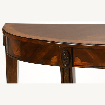 Butler Specialty Company Astor Nutmeg Demilune Console Table, Dark Brown -  4146251