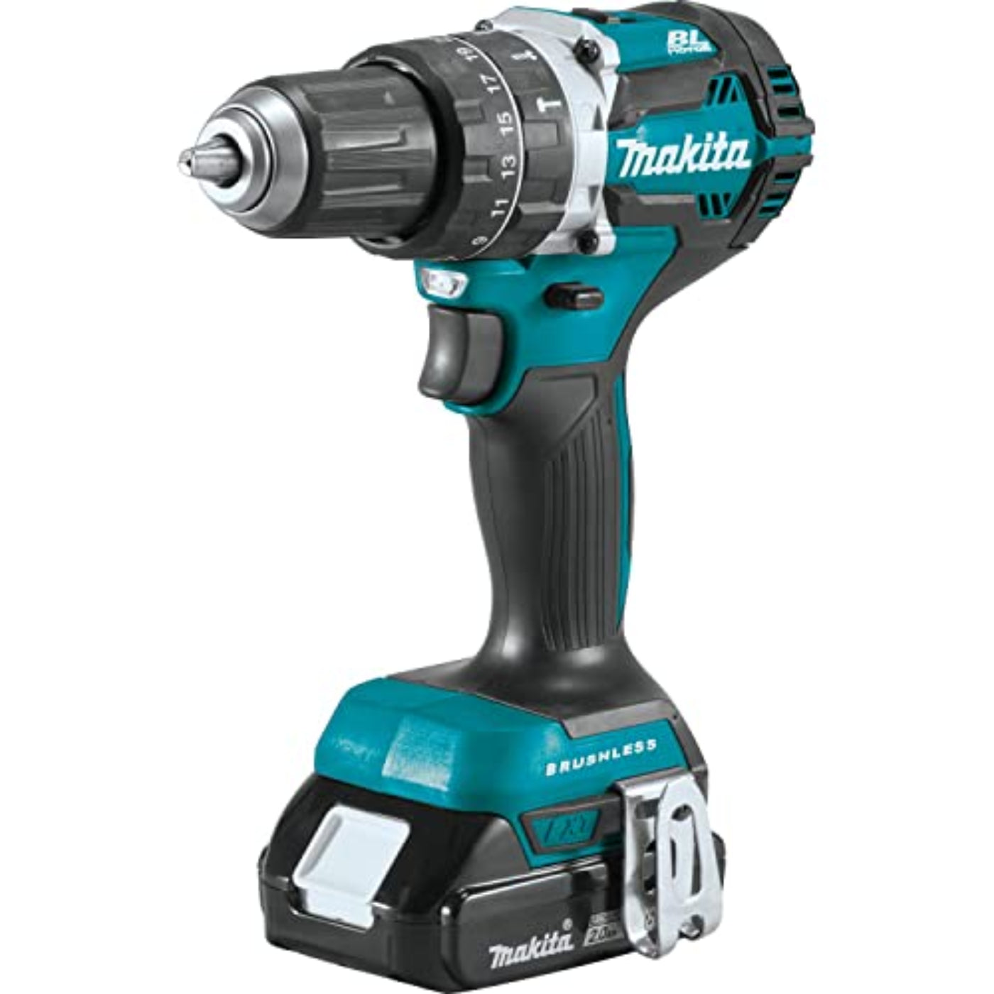 Makita 18V LXT Lithium‑Ion Compact Brushless Cordless 1/2" Hammer Driver‑Drill - XPH12T