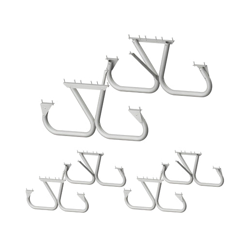 Pilot Rock 3 Pack 6'/8' Outdoor Steel Non Tip Picnic Table Leg Kits (Frame Only) - 415898