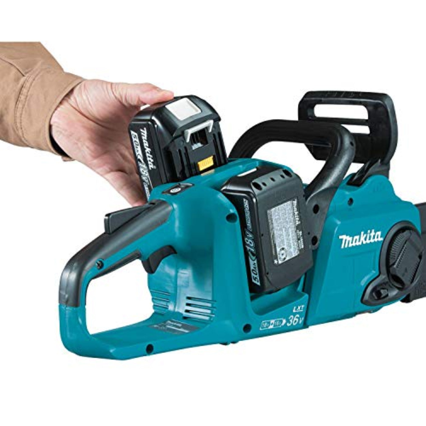 Makita 18V LXT Brushless 16" Chain Saw Kit with 4 Batteries (5.0Ah) - XCU04PT1