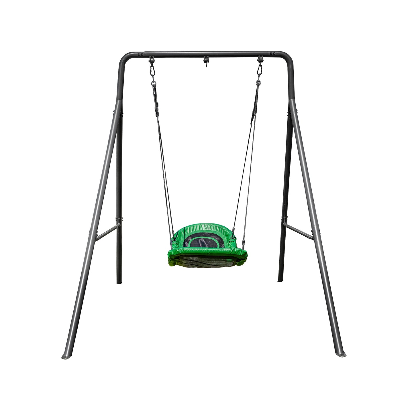 gobaplay Outdoor Swing Set Frame with Bars & gobaplay Boat Swing Platform Saucer - 416133