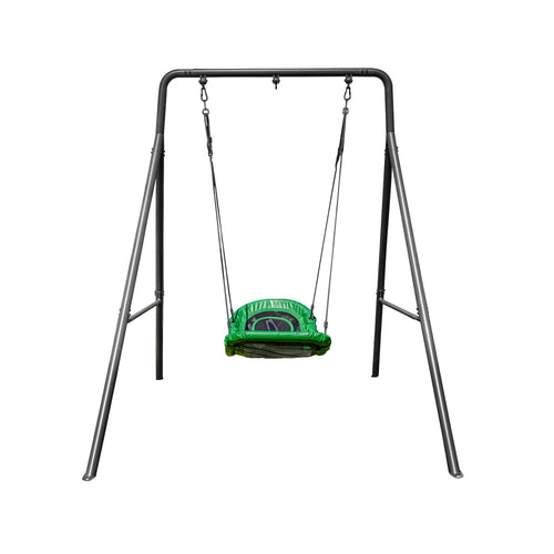 gobaplay Outdoor Swing Set Frame with Bars & gobaplay Boat Swing Platform Saucer - 416133