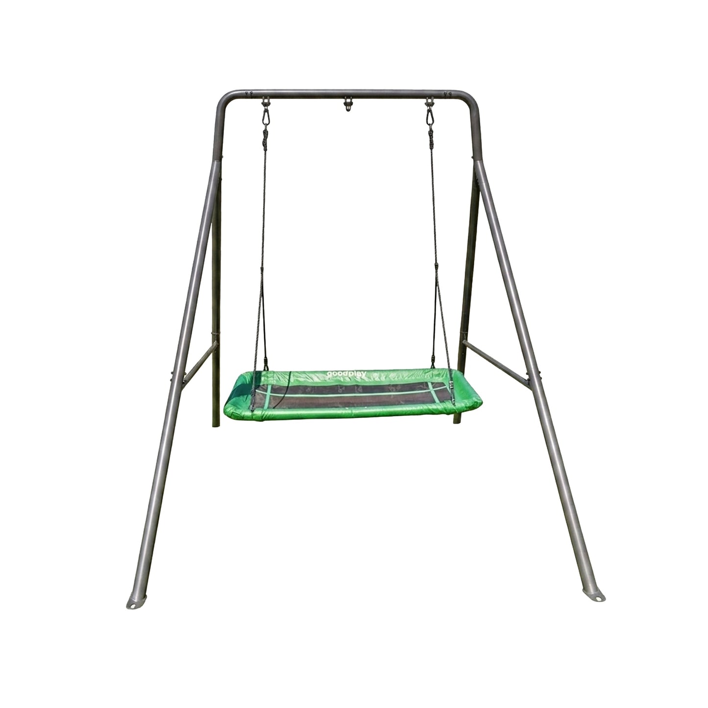 gobaplay Outdoor Swing Set Frame with Bars & gobaplay Rectangle Swing Platform - 416134