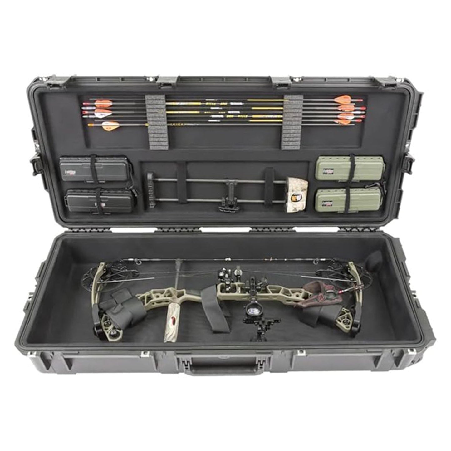 SKB Hard Large Plush Storage Case Archery Bow Parallel Limb iSeries REV2, Black - 417055