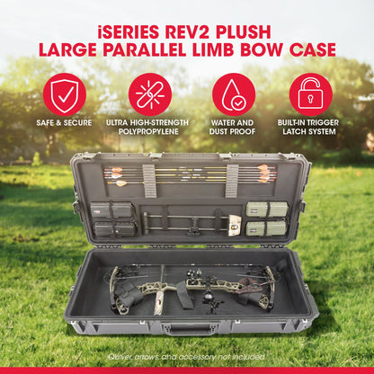 SKB Hard LG Plush Storage Case Archery Bow Parallel Limb iSeries REV2(Open Box) - 422192