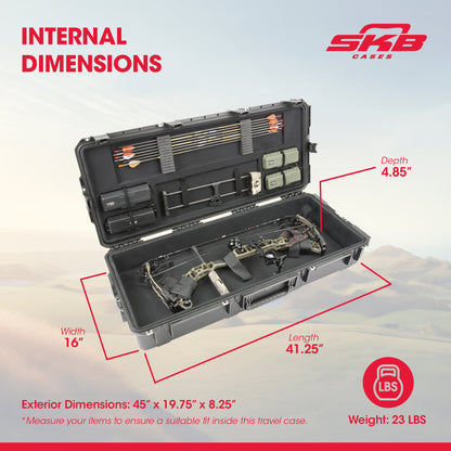 SKB Hard LG Plush Storage Case Archery Bow Parallel Limb iSeries REV2(Open Box) - 422192