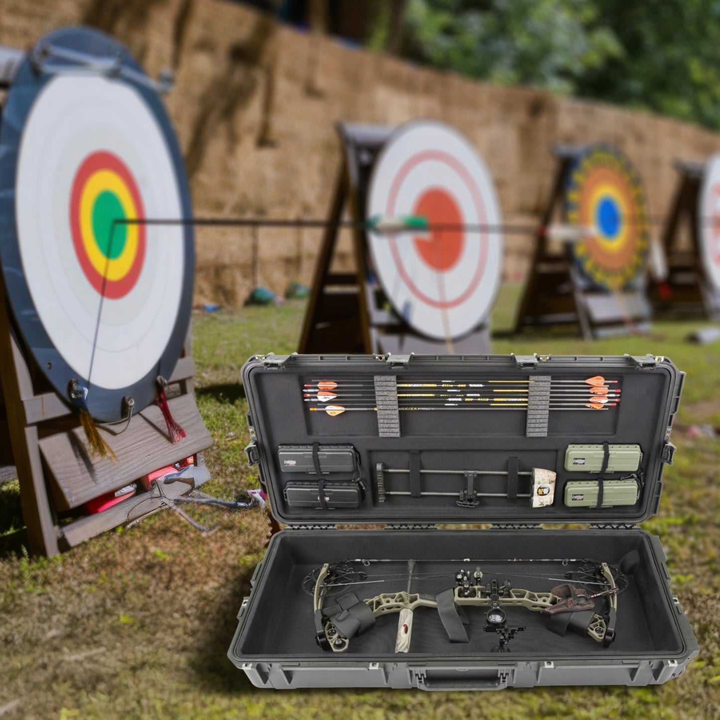 SKB Hard LG Plush Storage Case Archery Bow Parallel Limb iSeries REV2(Open Box) - 422192