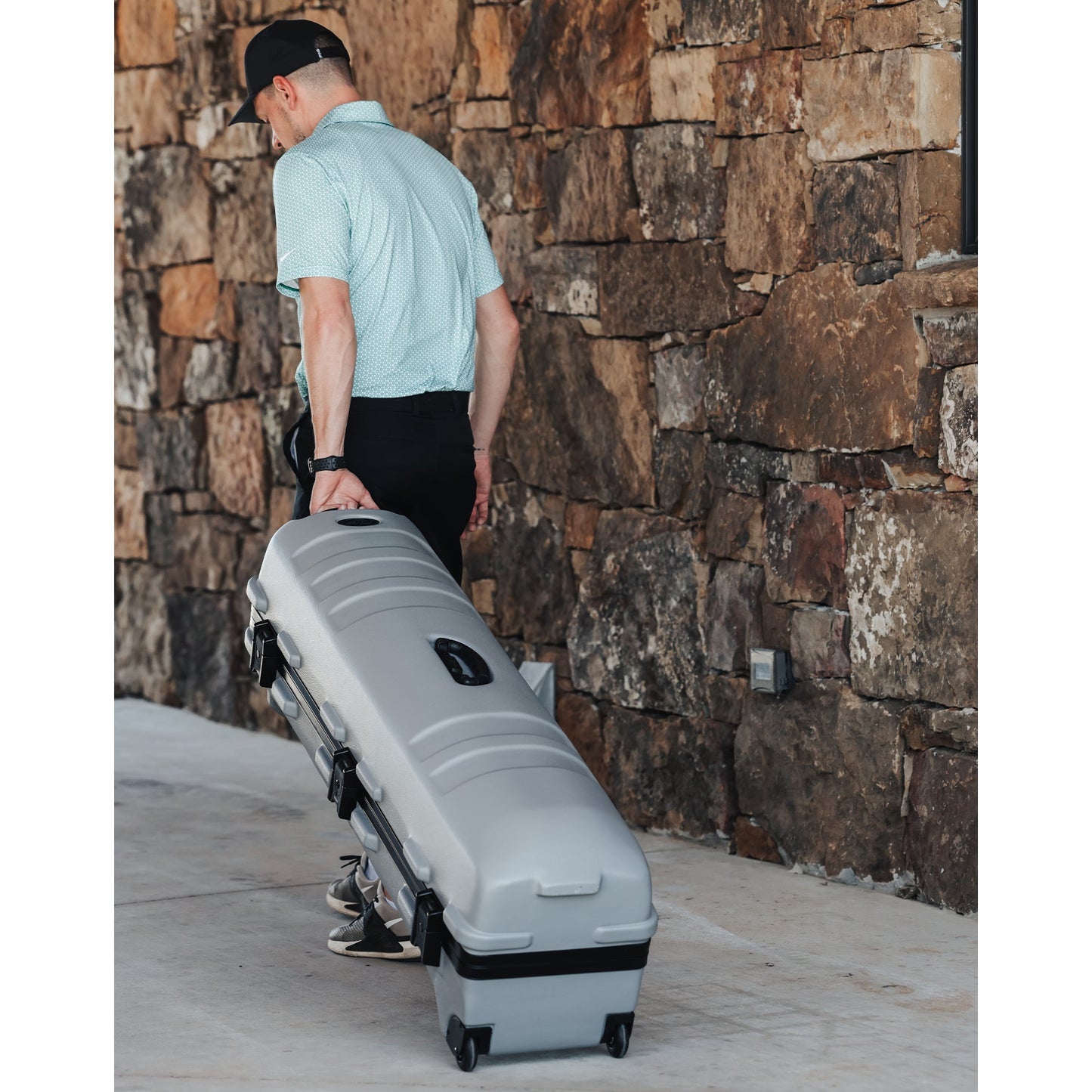 SKB Cases ATA Staff Pro XL Hard Plastic Storage Wheeled Golf Travel Case, Grey - 417058