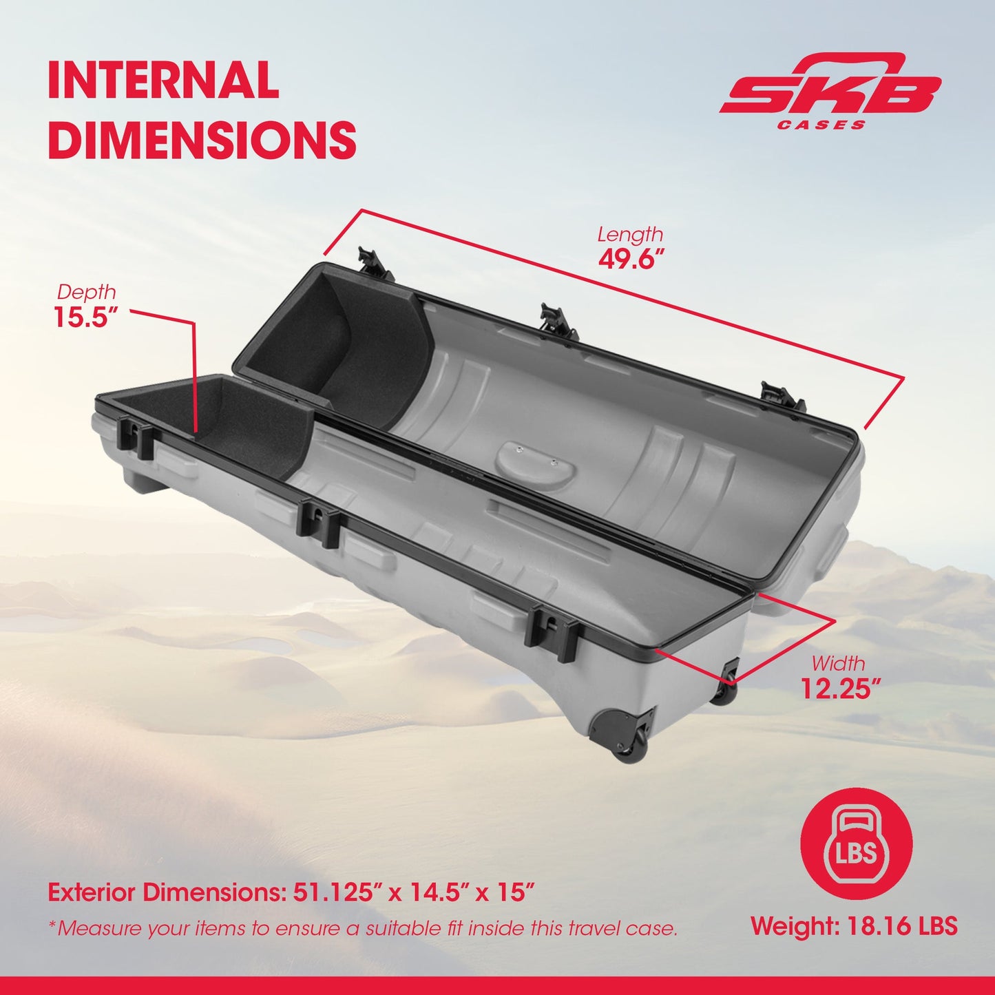 SKB Cases ATA Staff Pro XL Hard Plastic Storage Wheeled Golf Case  - 420456