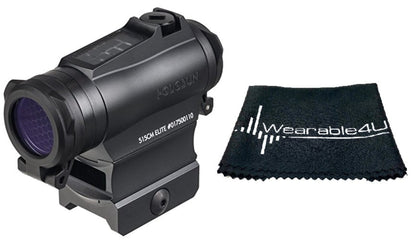 Holosun Circle Dot/Solar Panel/QD Mount with included Wearable4U Lens Cleaning Bundle - HS515CM_Towel