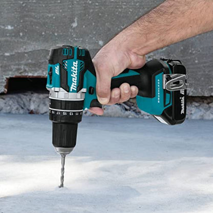 Makita 18V LXT Lithium‑Ion Compact Brushless Cordless 1/2" Hammer Driver‑Drill - XPH12T