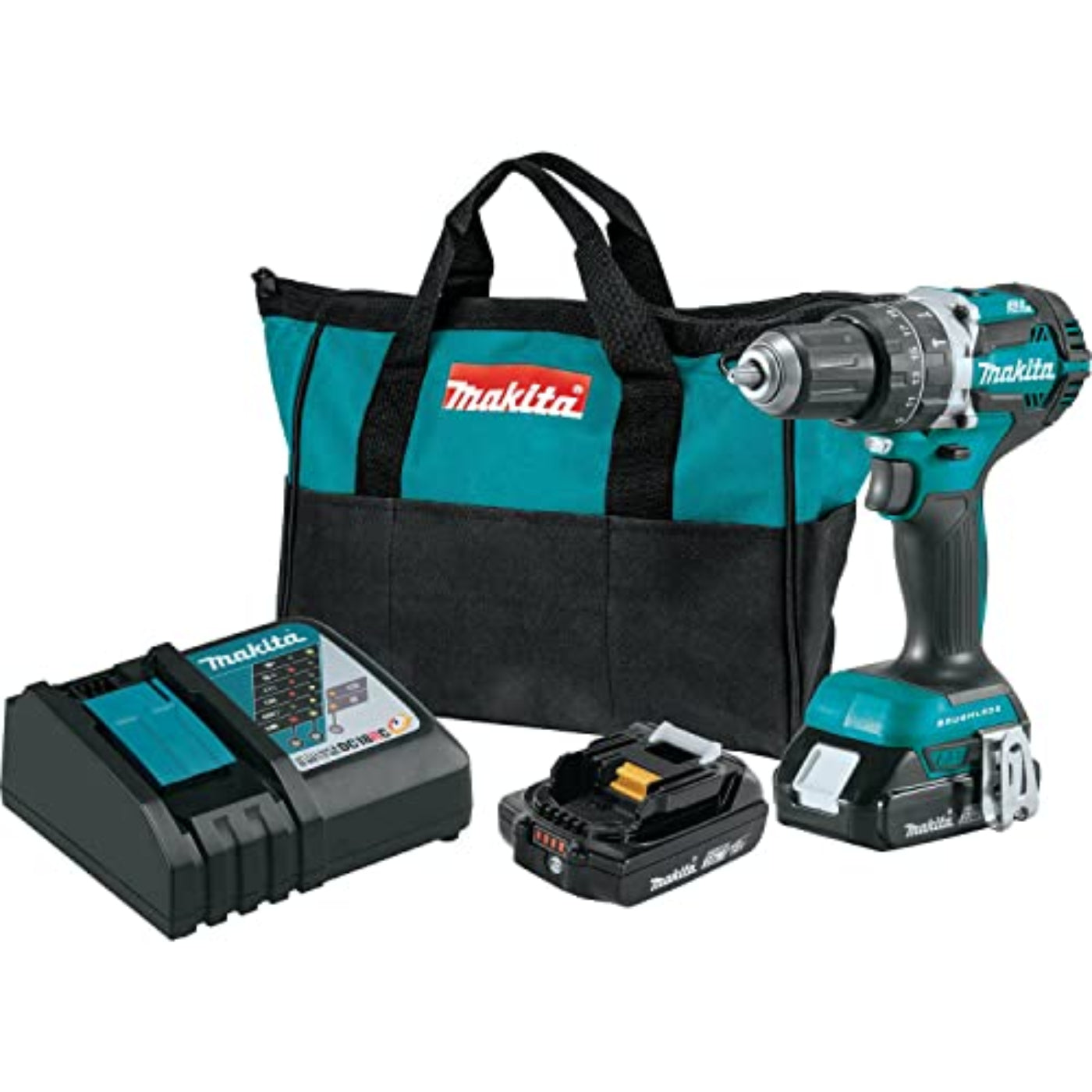 Makita 18V LXT Lithium‑Ion Compact Brushless Cordless 1/2" Hammer Driver‑Drill - XPH12T