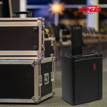 SKB Studio Flyer Rack Case 4U, Durable Injected Molded Mobile Studio Case, Black - 420623