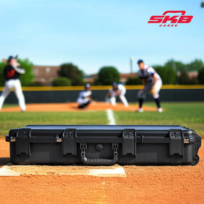 SKB iSeries Durable Baseball Bat Case for 10 Bats, Weatherproof, Secure Locks - 420651