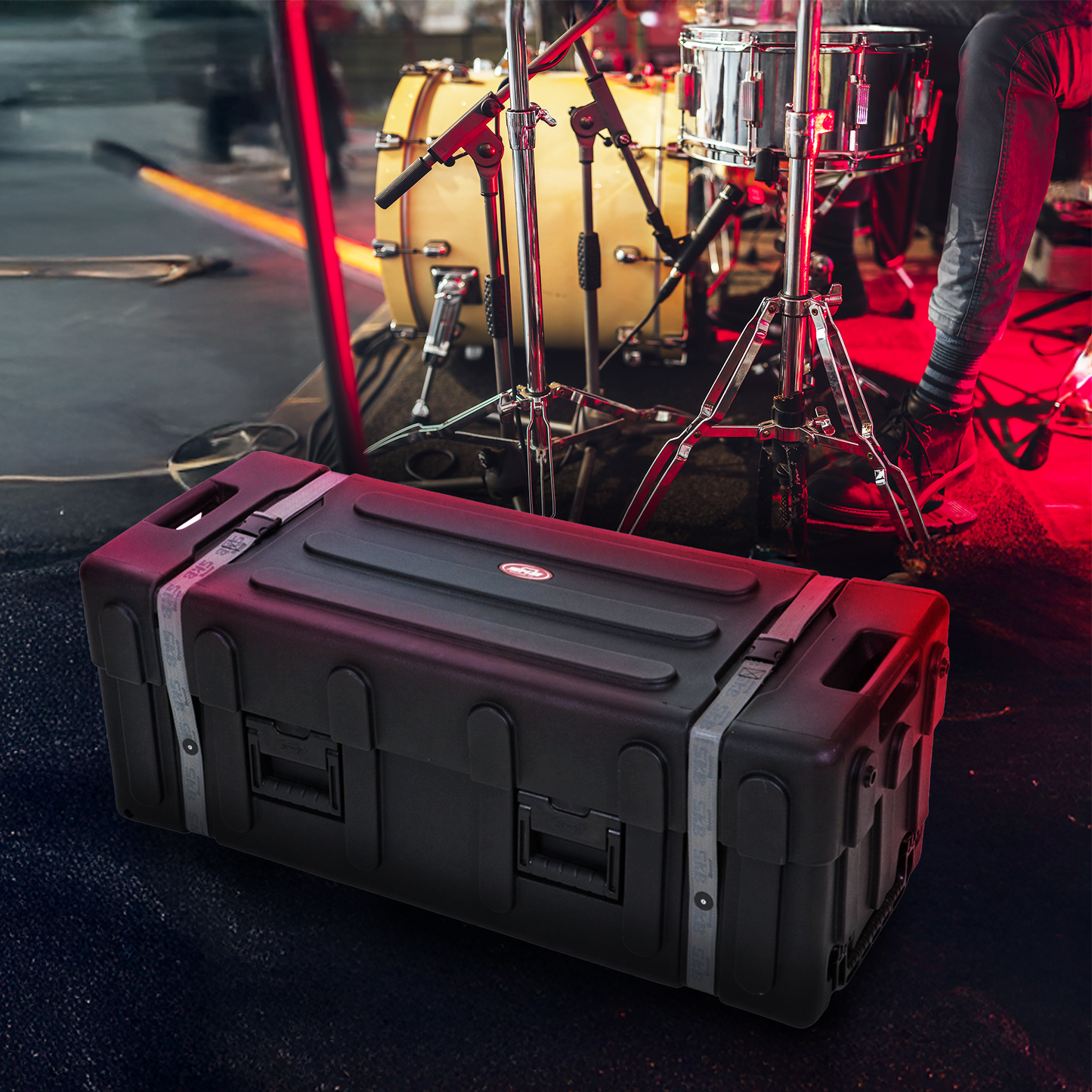 SKB Drum Hardware Case with Wheels, Durable Polyethylene Mobile Storage (Used) - 427398
