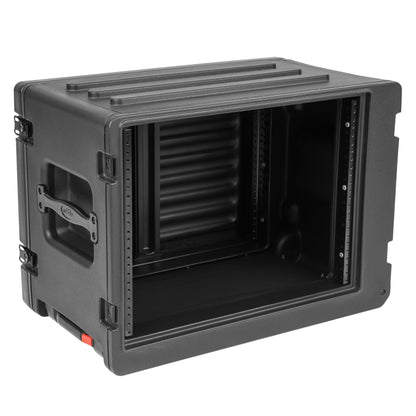 SKB 8U rSeries Rolling Rack w/Integrated Back Wheels & Pull Handle - 424982