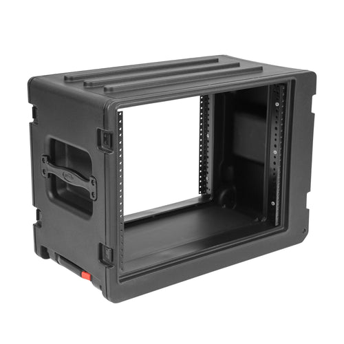 SKB 8U rSeries Rolling Rack w/Integrated Back Wheels & Pull Handle - 424982