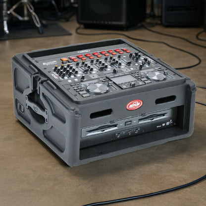 SKB Roto Rack/Mixer Console, 10U Slanted Rackmount on top, 2U Rackmount in Front - 421586