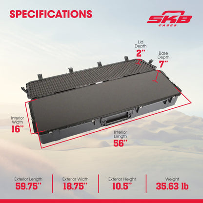 SKB iSeries Waterproof Utility Hard Case w/Layered Foam & Wheels (Open Box) - 425212