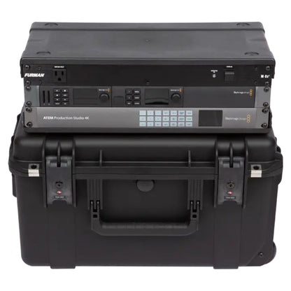 SKB iSeries 3U Shallow Fly Rack, Waterproof Polypropylene Hard Case (Open Box) - 425084