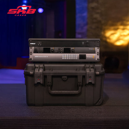 SKB iSeries 3U Shallow Fly Rack, Waterproof Polypropylene Hard Case (Open Box) - 425084