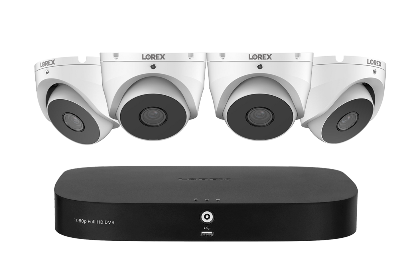 Lorex 1080p 8 Camera Capable 1TB Wired DVR System with 1080p HD CVI Dome Cameras   - D24281-2ND4-E