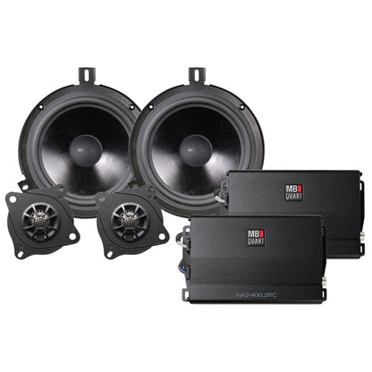 MB Quart STAGE 2 Jeep Wrangler JK 07-18 Car Audio 2-Speaker System Kit, 800W - 422640