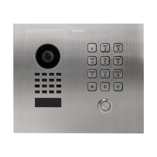 DoorBird D1101KH Classic Flush-Mount IP Video Door Station, 1 Call Button in  Stainless Steel V2A