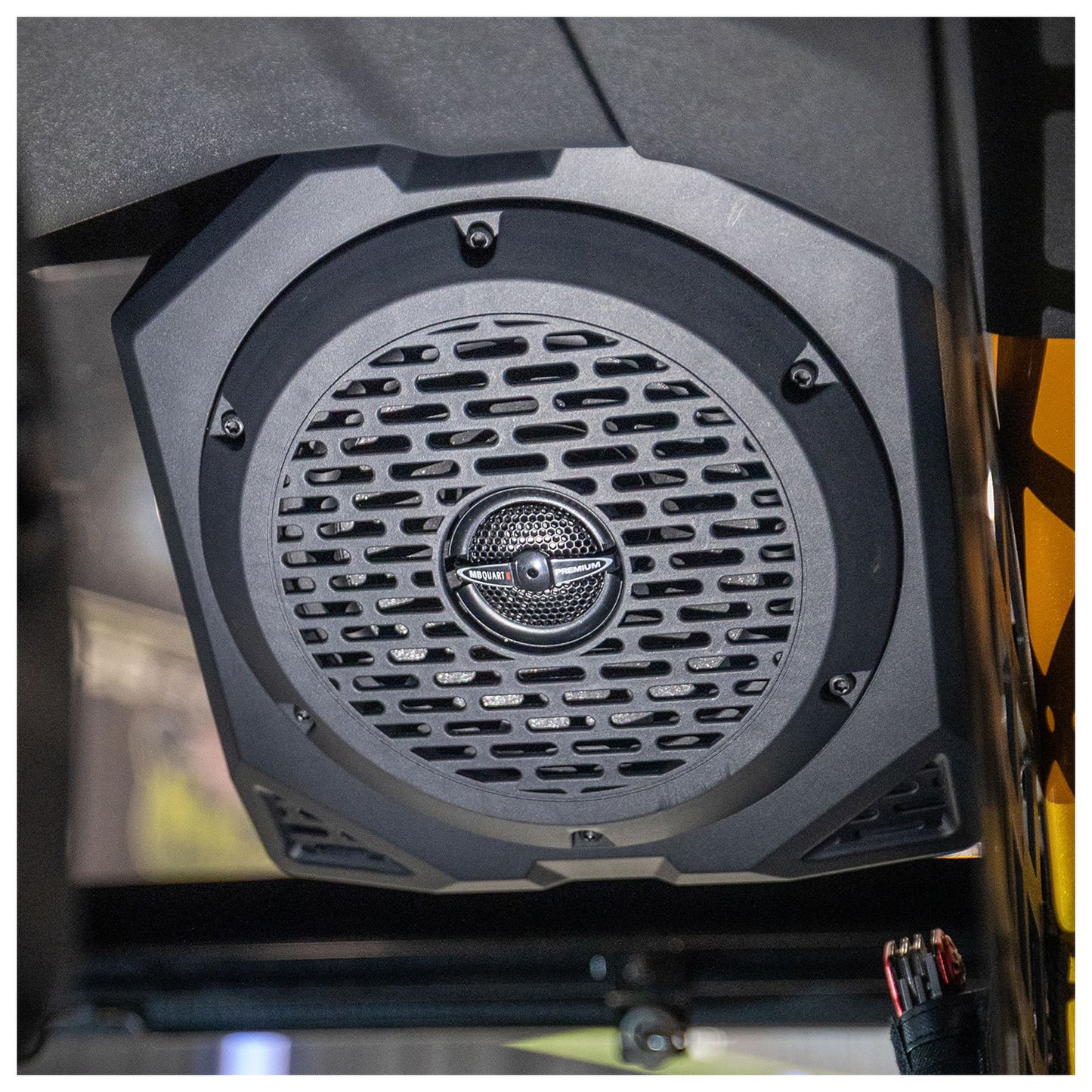 MB Quart Rear Coaxial Speakers Upgrade for 21-24 Ford Bronco, 6.5" Speaker Pods - 427498