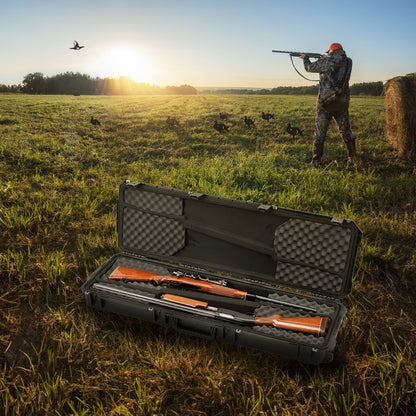 SKB Cases iSeries 3i-5014-DR Double Rifle Case with Hard Plastic Exterior, Black - 429795