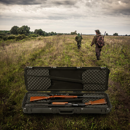 SKB Cases iSeries 3i-5014-DR Double Rifle Case with Hard Plastic Exterior, Black - 429795