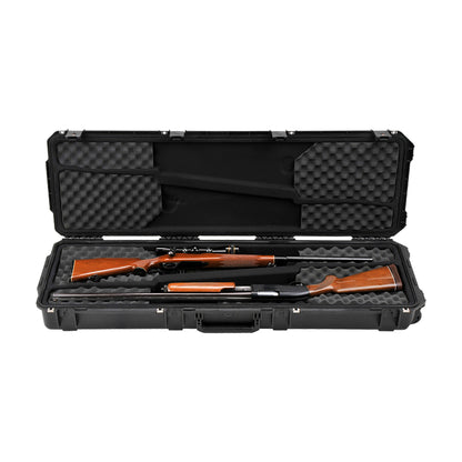 SKB Cases iSeries 3i-5014-DR Double Rifle Case with Hard Plastic Exterior, Black - 429795