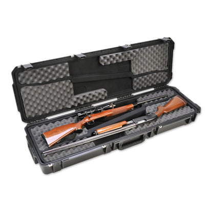 SKB Cases iSeries 3i-5014-DR Double Rifle Case with Hard Plastic Exterior, Black - 429795