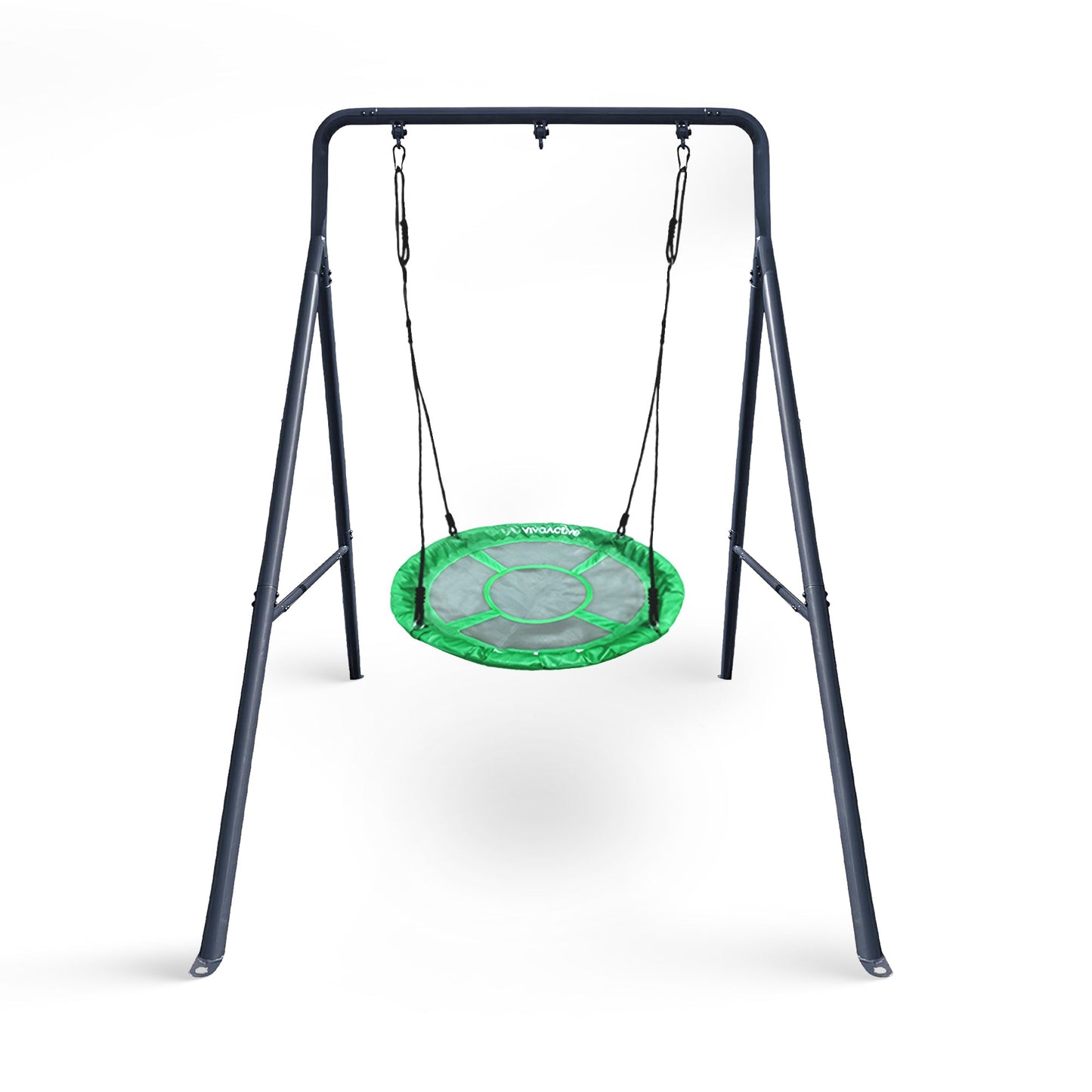 gobaplay Single Swing Set Playground Equipment with FlyMax 40" Round Saucer - 431445