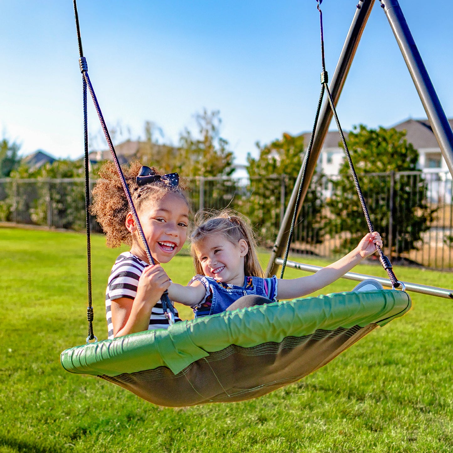 gobaplay Single Swing Set Playground Equipment with FlyMax 39" Swing with Tent - 436274
