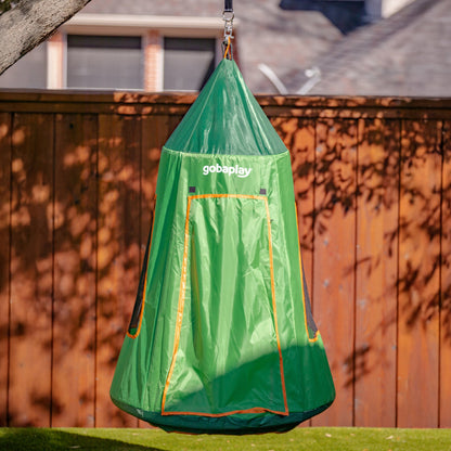gobaplay Outdoor Frame Playground Equipment w/ 8' Extension & 39" Swing w/ Tent - 436276